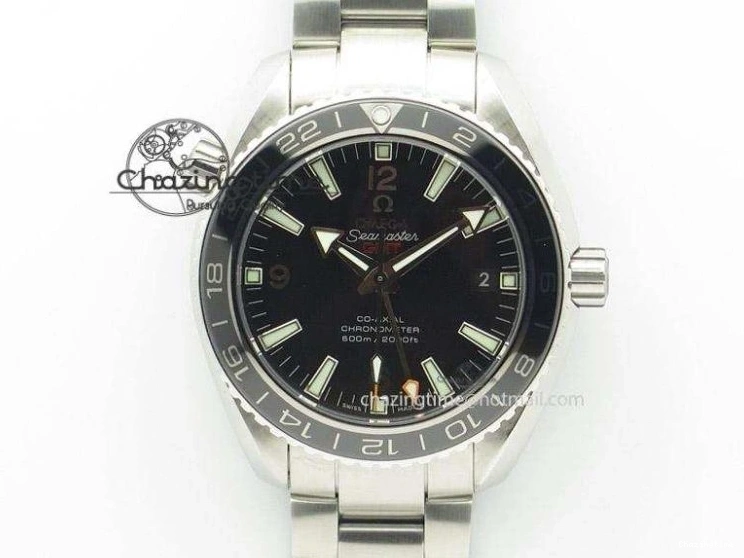 0101 Seamaster Pro Chrono SS RG OM Best Edition Blue Ceramic Blue Dial On SS RG Bracelet A Snug 8129